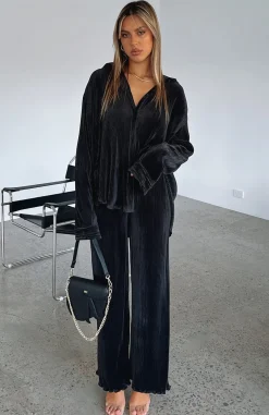 Pants | White Fox Boutique Sincerely Yours Pants black