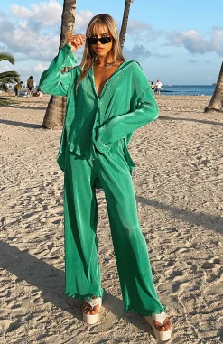Pants | White Fox Boutique Sincerely Yours Pants green
