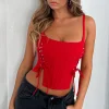 Shirts & Blouses | White Fox Boutique Some Like It Hot Bustier red