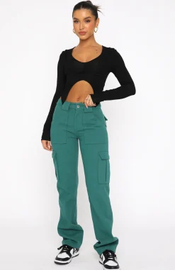 Pants | White Fox Boutique Someone To You Cargo Pants Fern green