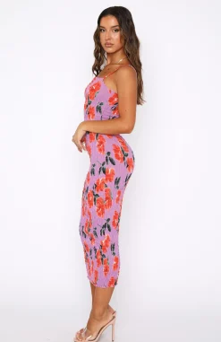 Formal Dresses | White Fox Boutique Sparkling Eyes Midi Dress Lilac Rose purple