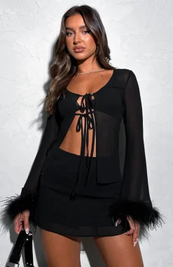 Shirts & Blouses | White Fox Boutique Spice It Up Long Sleeve Top black