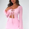 Shirts & Blouses | White Fox Boutique Spice It Up Long Sleeve Top pink
