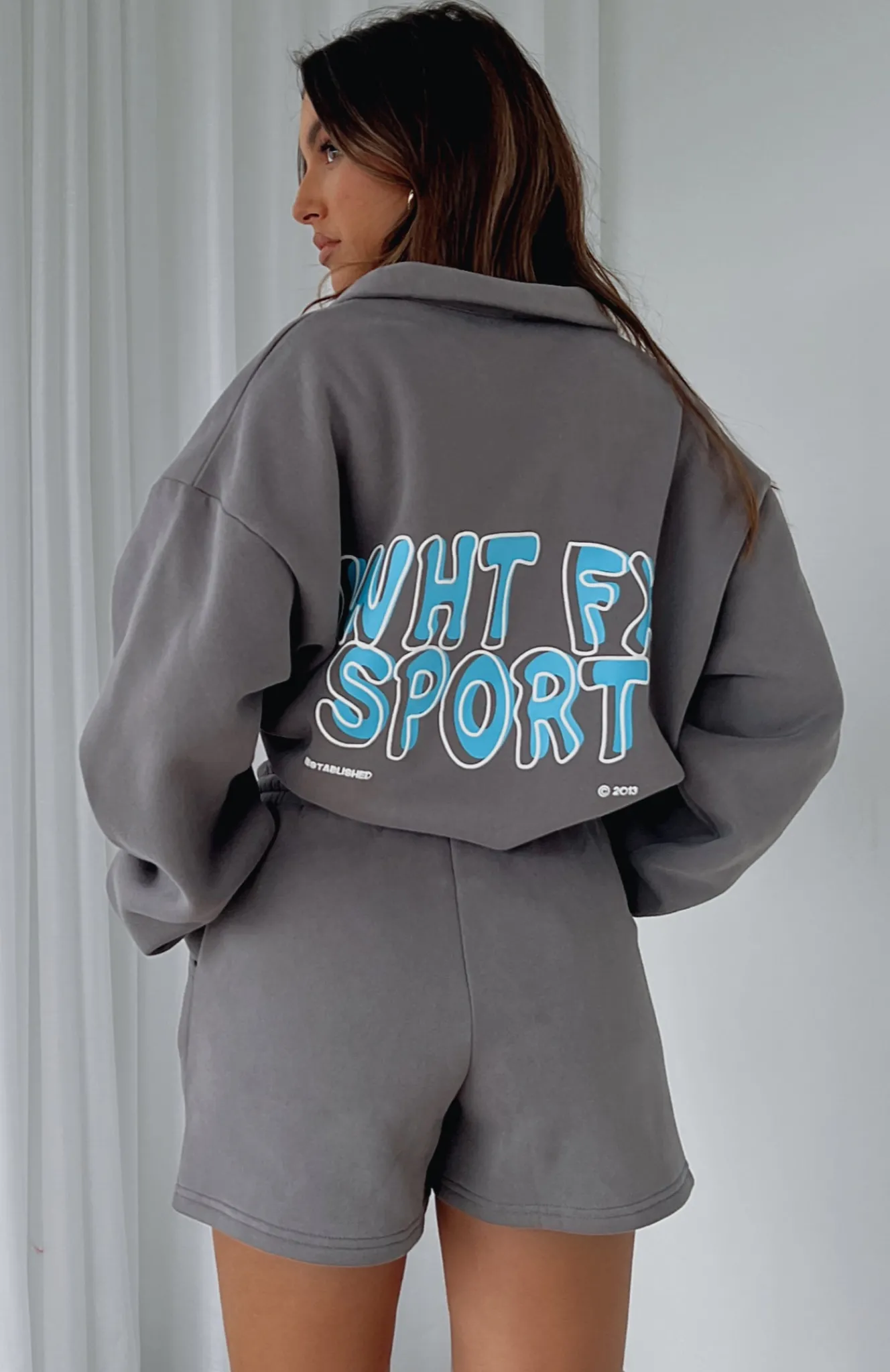 Jackets & Blazers | White Fox Boutique Sport Series Zip Front Sweater Charcoal grey