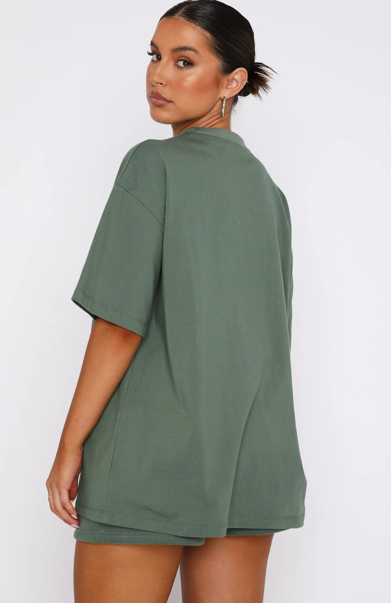 Shorts | White Fox Boutique Sports Edition Lounge Shorts Dusty Olive green