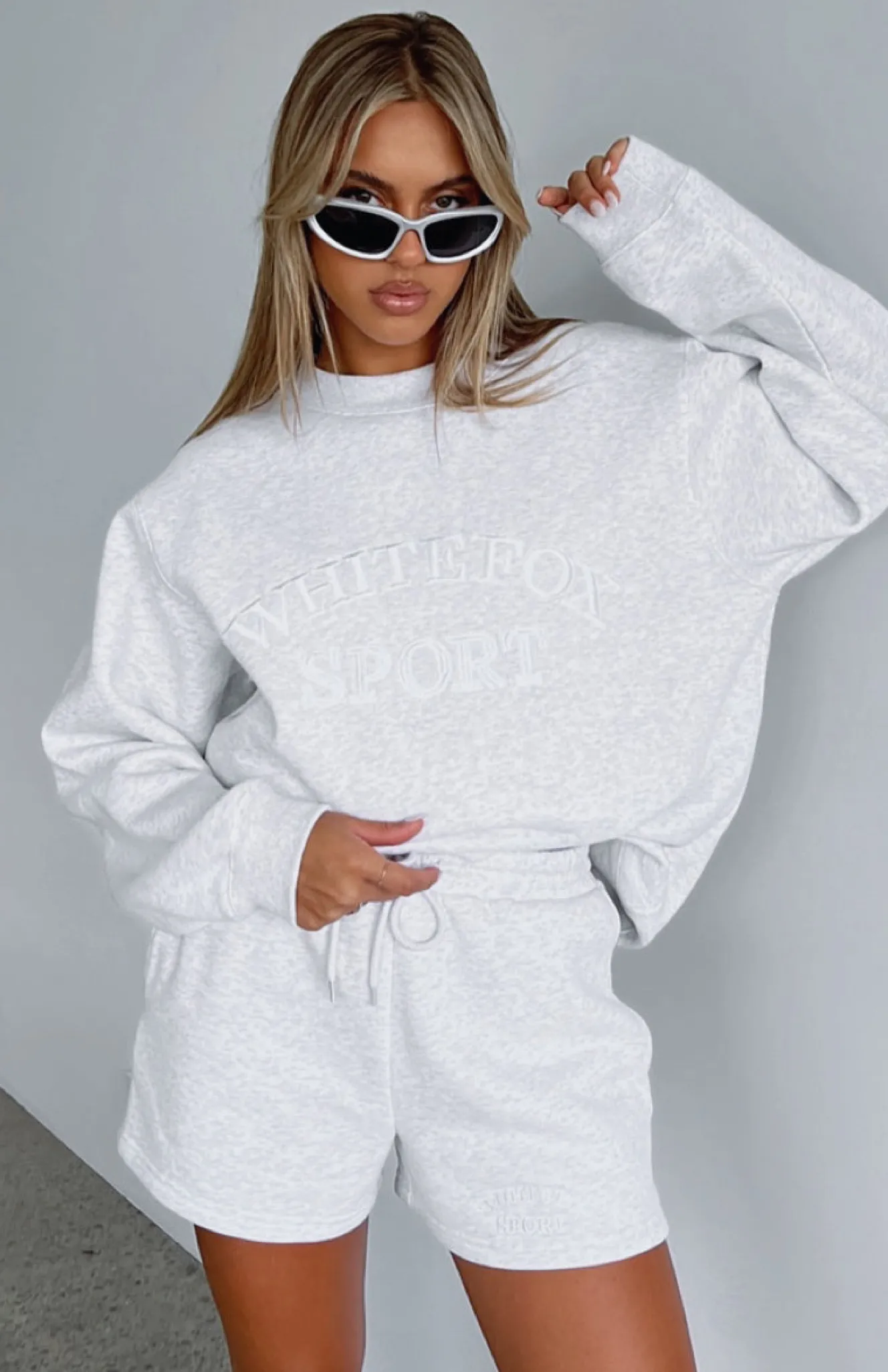 Jackets & Blazers | White Fox Boutique Sports Edition Oversized Sweater Marle grey