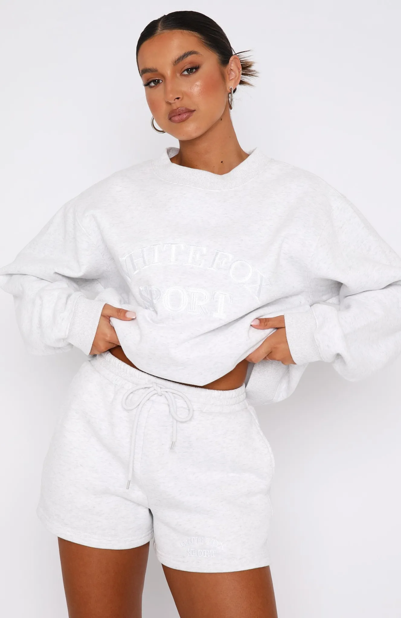 Jackets & Blazers | White Fox Boutique Sports Edition Oversized Sweater Marle grey