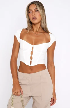Shirts & Blouses | White Fox Boutique Spring Fling Bustier white
