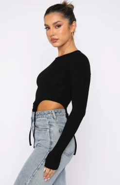 Shirts & Blouses | White Fox Boutique Spring Fresh Long Sleeve Top black