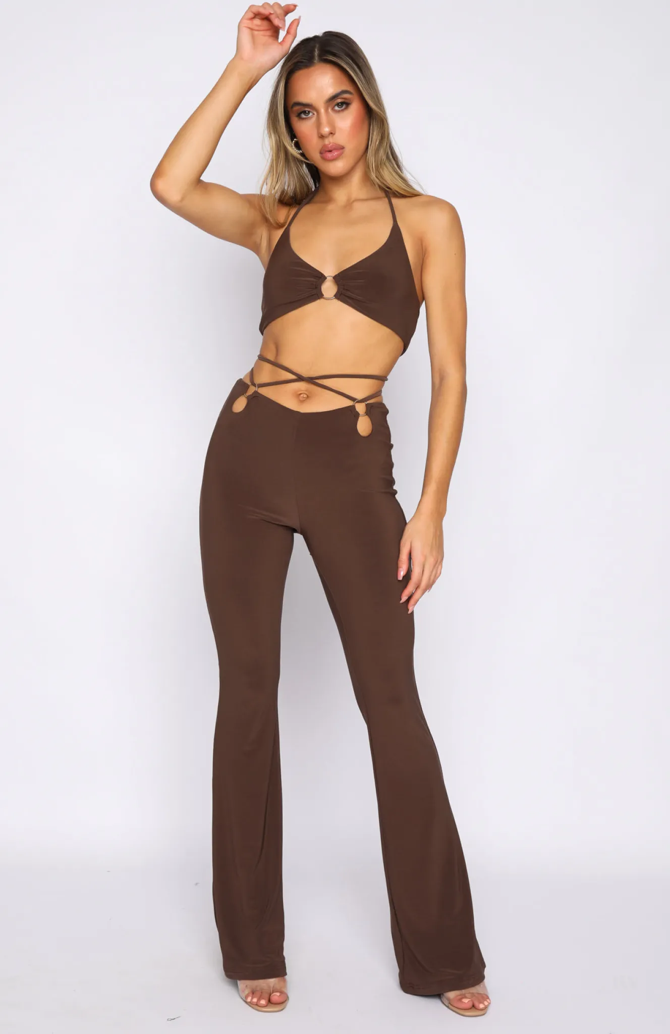 Shirts & Blouses | White Fox Boutique Stand Alone Crop Chocolate brown