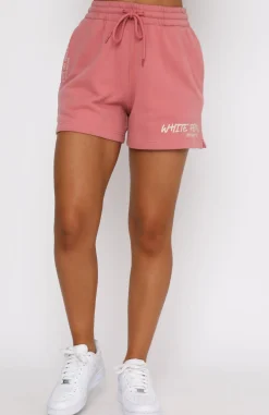 Shorts | White Fox Boutique State Of Art Lounge Shorts Berry pink