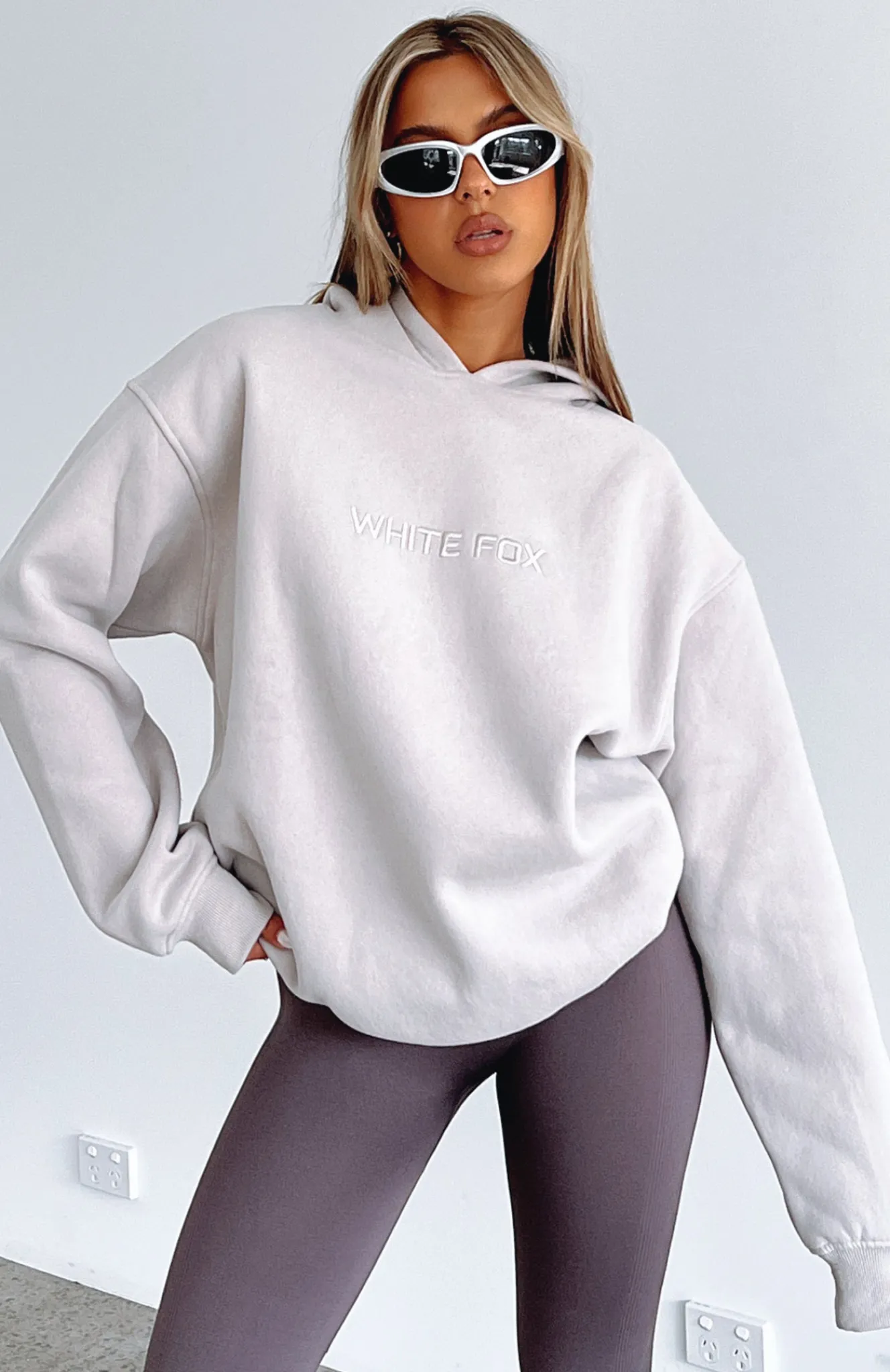Jackets & Blazers | White Fox Boutique Stay Lifted Oversized Hoodie Moon nude