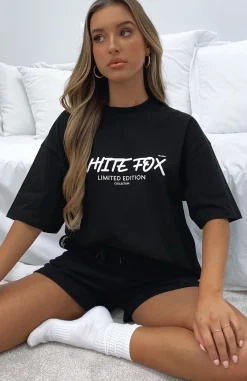 Shirts & Blouses | White Fox Boutique Step Back Oversized Tee black