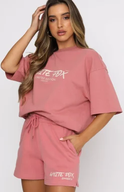 Shirts & Blouses | White Fox Boutique Step Back Oversized Tee Berry pink