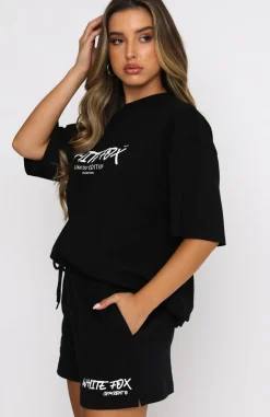 Shirts & Blouses | White Fox Boutique Step Back Oversized Tee black