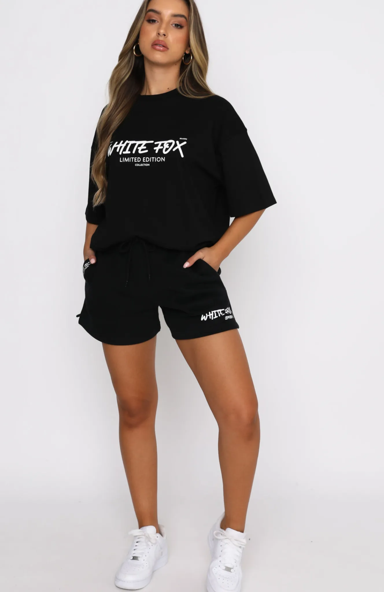 Shirts & Blouses | White Fox Boutique Step Back Oversized Tee black