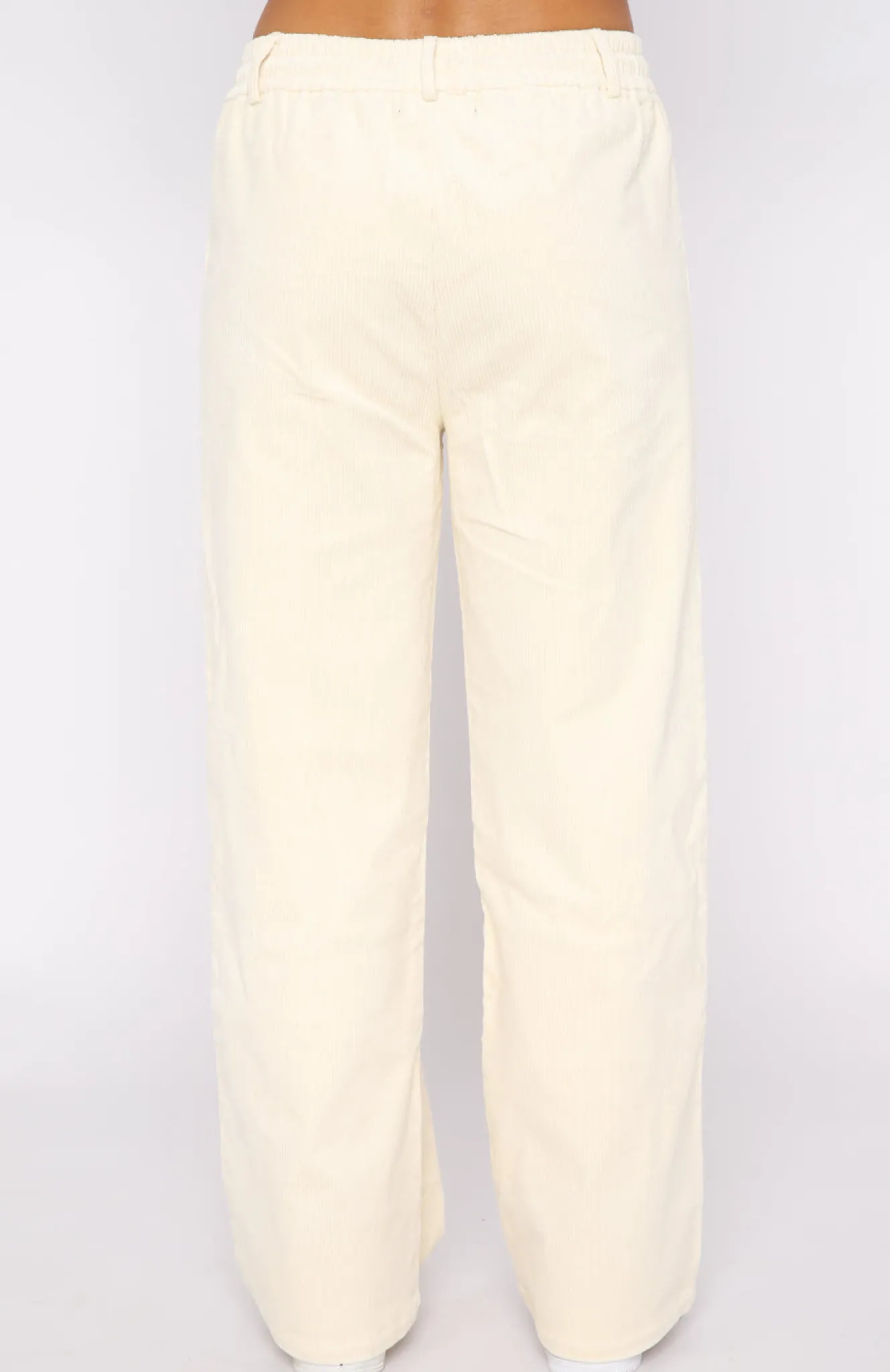 Pants | White Fox Boutique Stop Trying Cord Pants Cream white