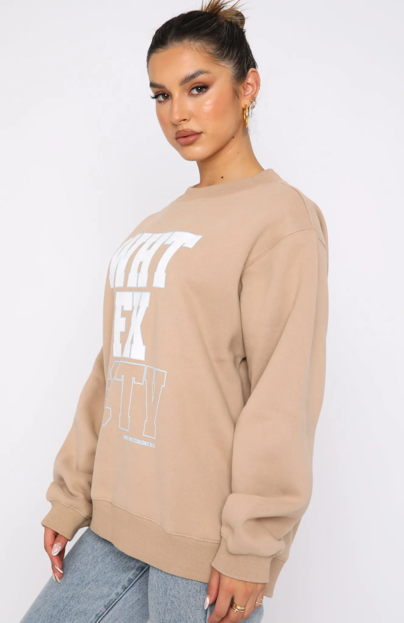 Jackets & Blazers | White Fox Boutique Strong Style Sweater Sand nude