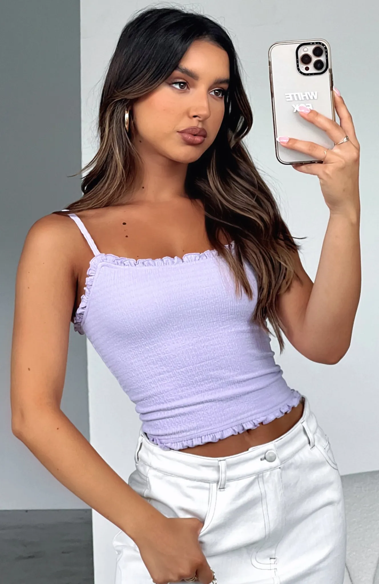 Shirts & Blouses | White Fox Boutique Style File Top Lilac purple