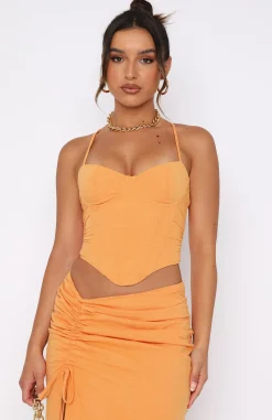Shirts & Blouses | White Fox Boutique Style Icon Bustier orange