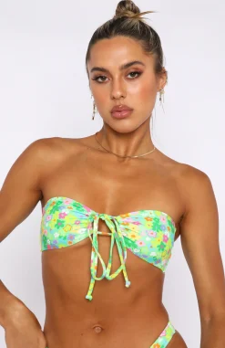 Bikini Tops | White Fox Boutique Summer Sea Bikini Top Lime Fleur green