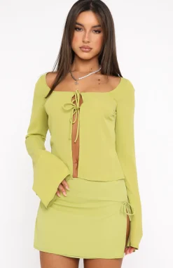 Shirts & Blouses | White Fox Boutique Sweet Secrets Long Sleeve Top Matcha green