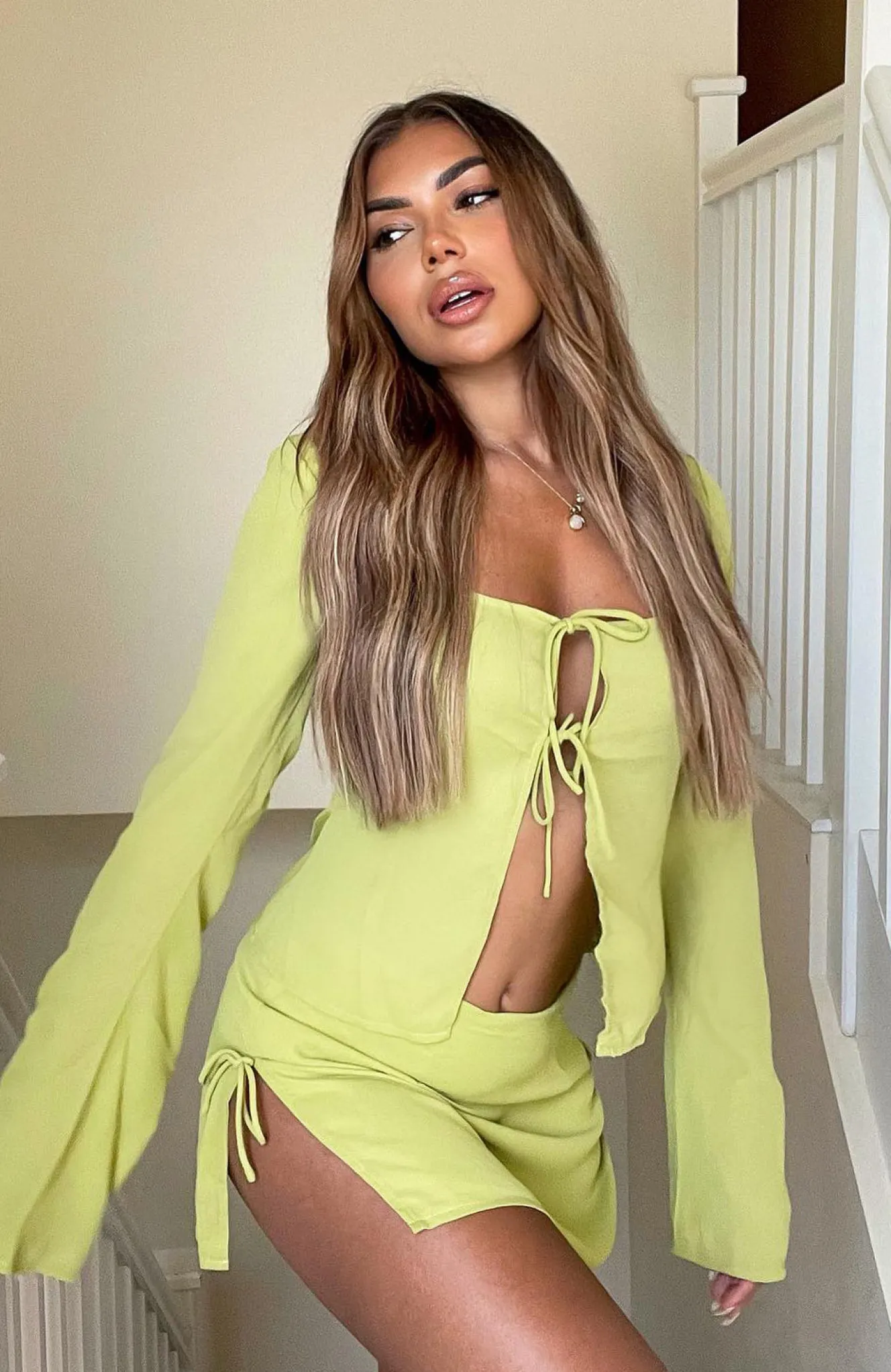 Shirts & Blouses | White Fox Boutique Sweet Secrets Long Sleeve Top Matcha green