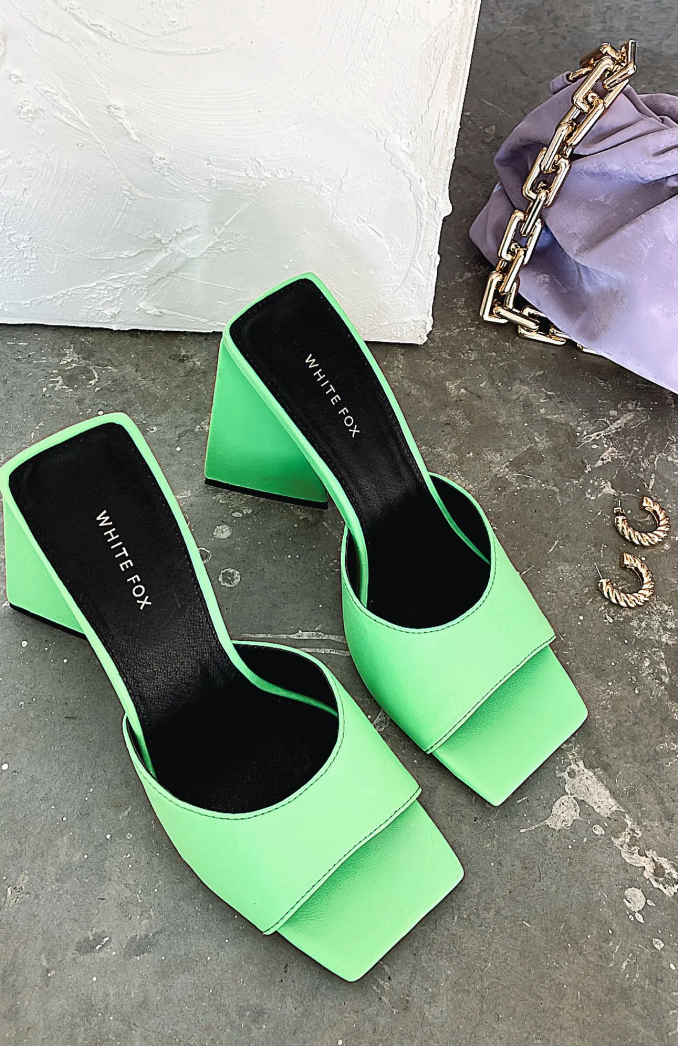 Heels | White Fox Boutique Sweet Talker Mules Neon green