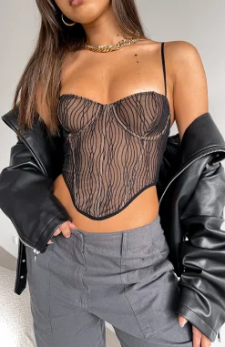 Shirts & Blouses | White Fox Boutique Take A Chance Bustier black