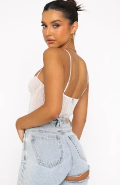 Shirts & Blouses | White Fox Boutique Take A Chance Bustier white