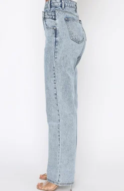 Denim | White Fox Boutique Take My Time Jeans Washed blue
