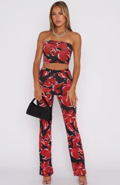 Shirts & Blouses | White Fox Boutique Take Notice Strapless Crop Wildflower black