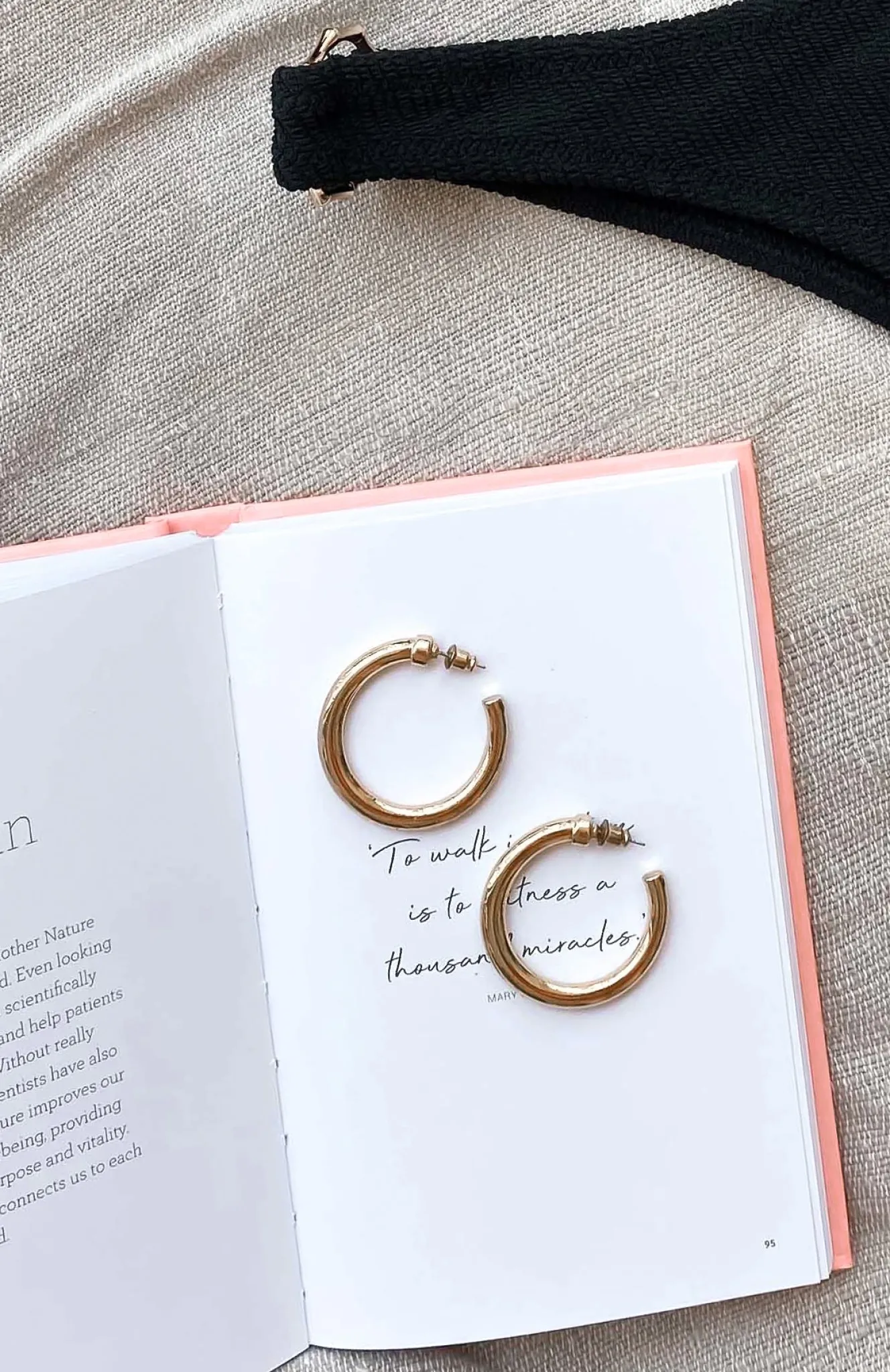 Jewellery | White Fox Boutique Take You Far Hoop Earrings gold