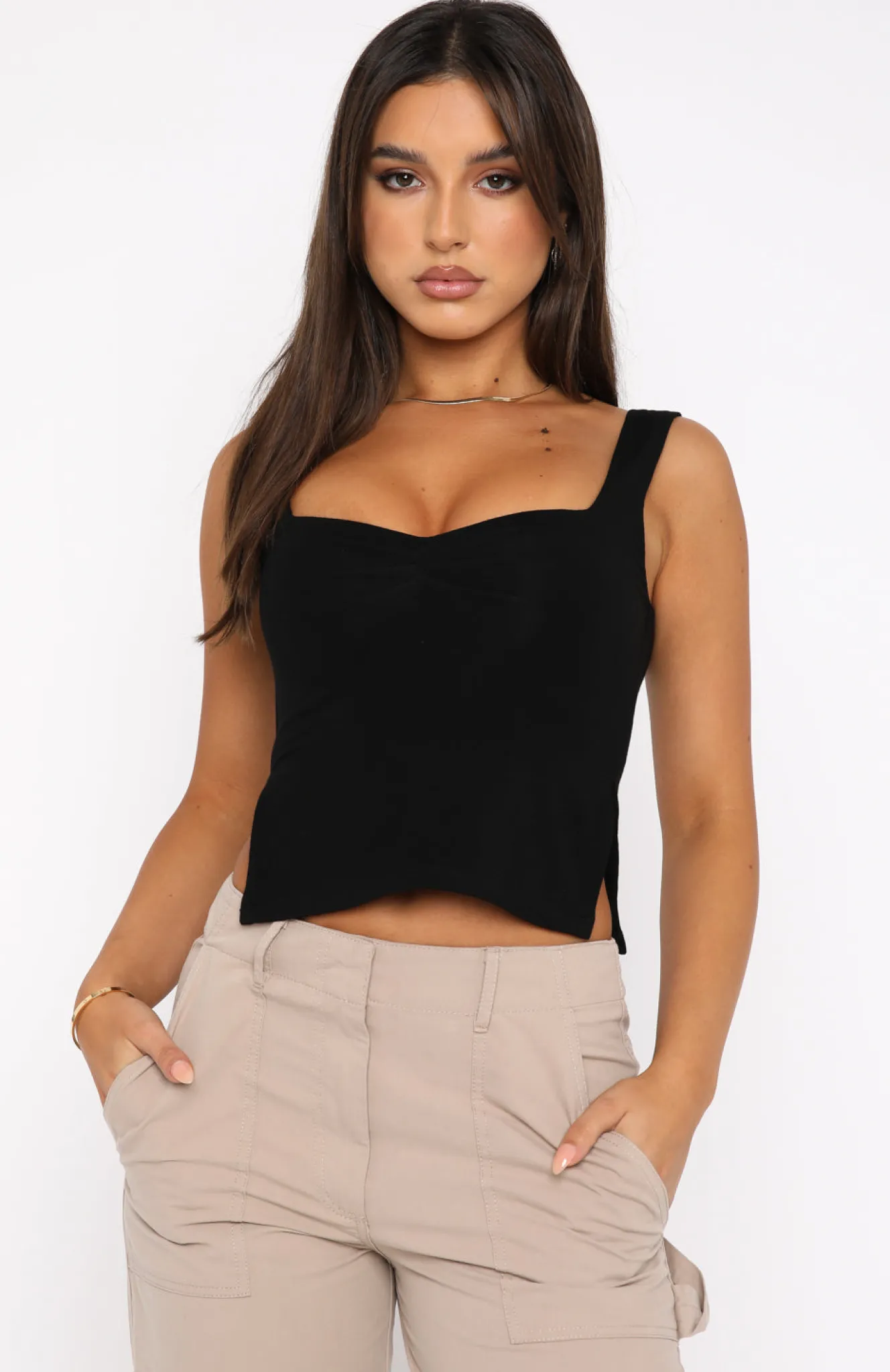 Shirts & Blouses | White Fox Boutique Taking Off Top black