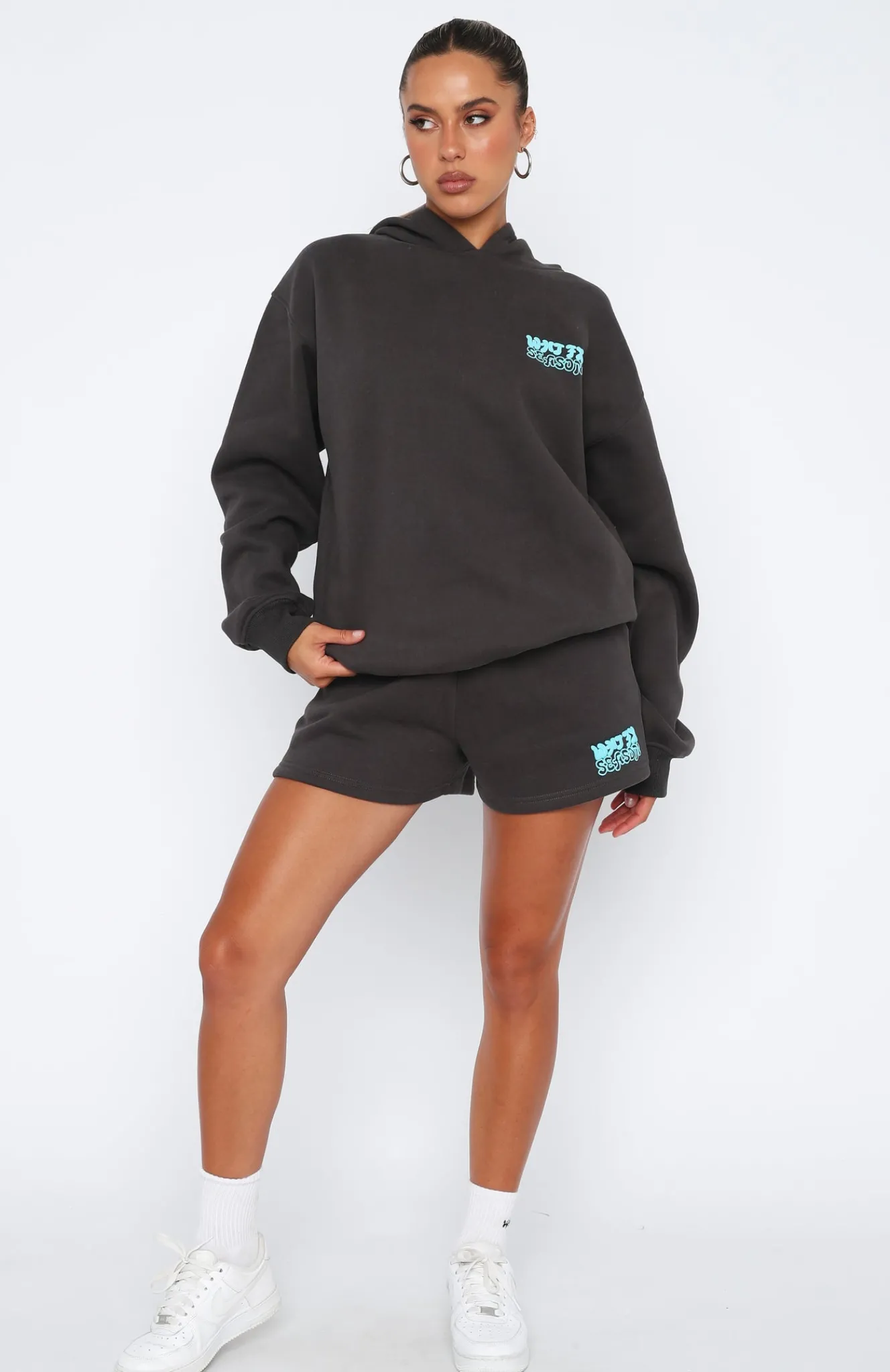 Shorts | White Fox Boutique Taking Over Lounge Shorts Charcoal grey