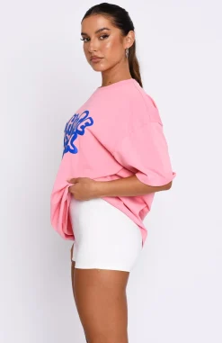 Shirts & Blouses | White Fox Boutique Talk It Over Oversized Tee pink