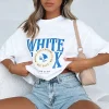 Shirts & Blouses | White Fox Boutique Team Player Oversized Tee white