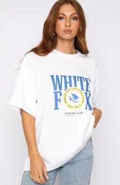 Shirts & Blouses | White Fox Boutique Team Player Oversized Tee white