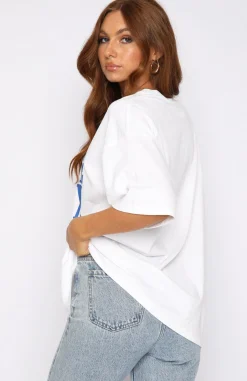 Shirts & Blouses | White Fox Boutique Team Player Oversized Tee white