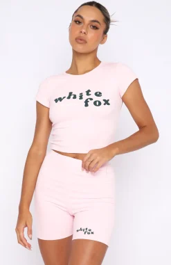 Shirts & Blouses | White Fox Boutique 4th Edition Ribbed Baby Tee Valentine pink