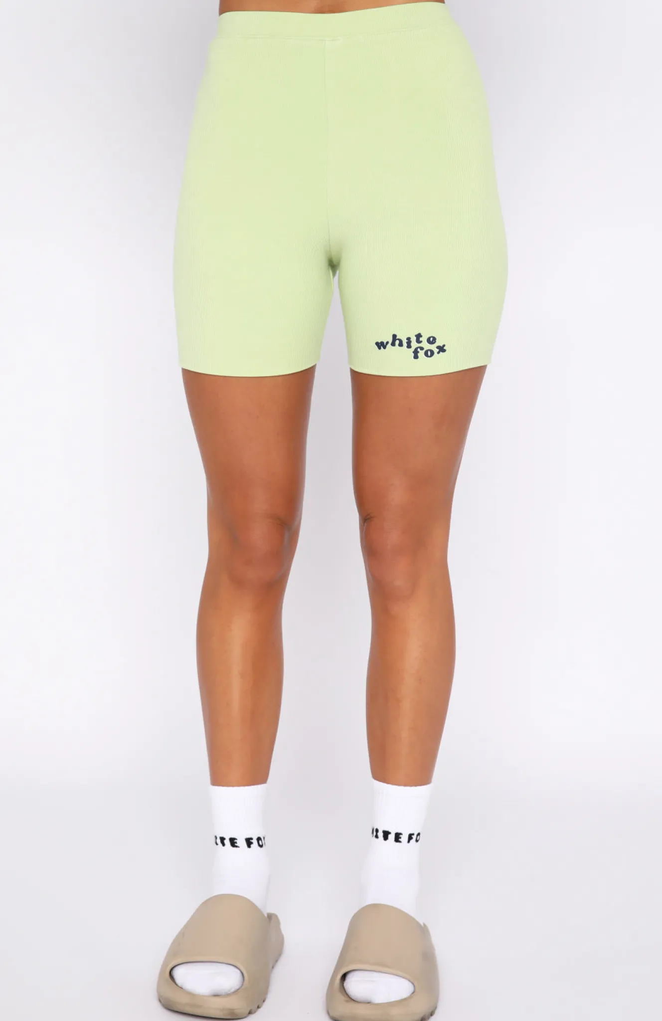 Shorts | White Fox Boutique 4th Edition Ribbed Bike Shorts Apple green