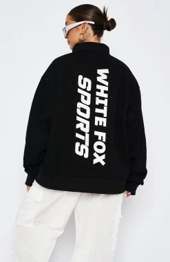 Jackets & Blazers | White Fox Boutique The Elite Zip Front Sweater black