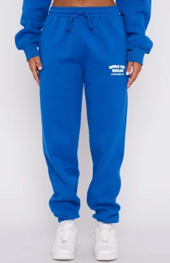 Sweatpants | White Fox Boutique The Main Season Sweatpants Electric blue
