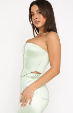 Shirts & Blouses | White Fox Boutique The New Look Bustier Sage green