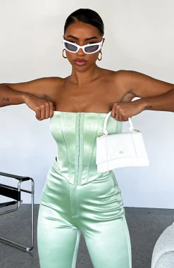 Shirts & Blouses | White Fox Boutique The New Look Bustier Sage green