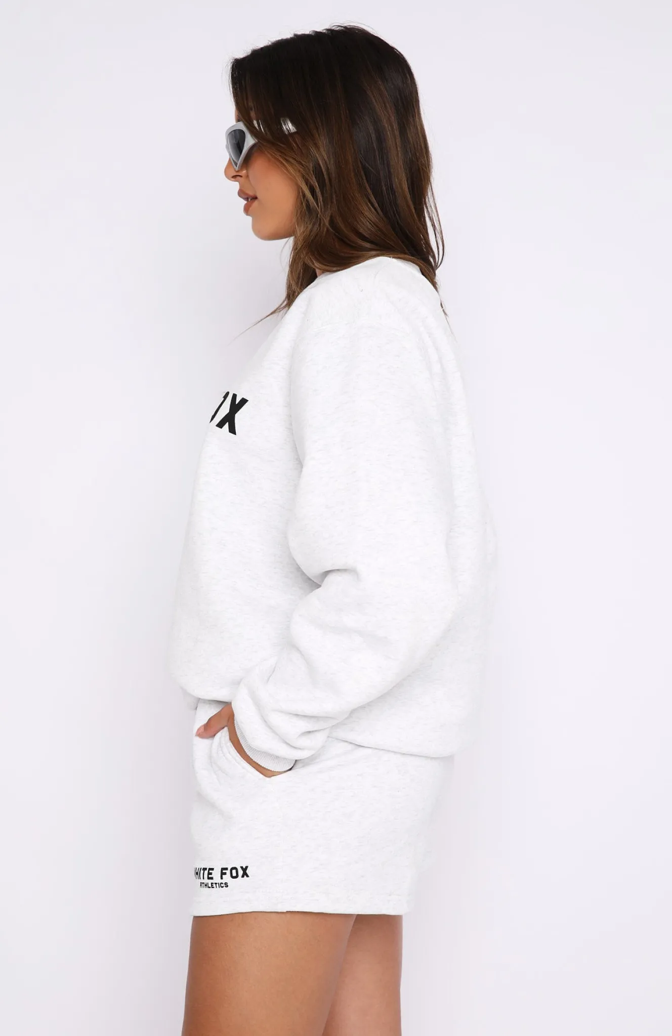 Shorts | White Fox Boutique The Next Level Lounge Shorts Marle grey