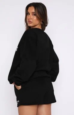 Shorts | White Fox Boutique The Next Level Lounge Shorts black