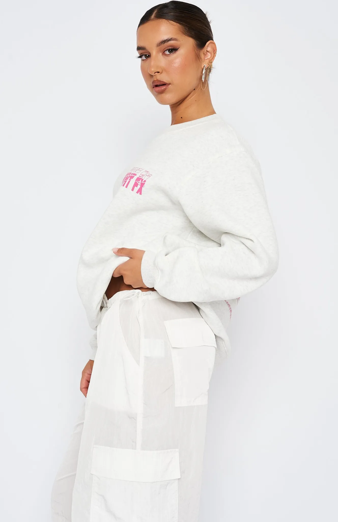 Jackets & Blazers | White Fox Boutique The Originals Oversized Sweater Marle grey