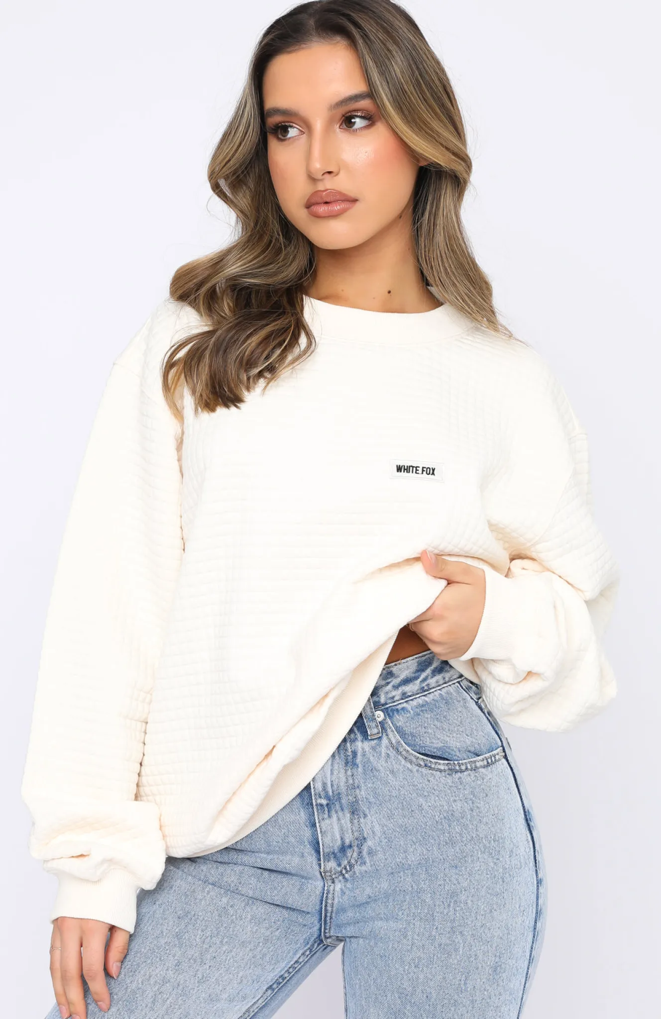 Jackets & Blazers | White Fox Boutique The Way Home Sweater Cream nude