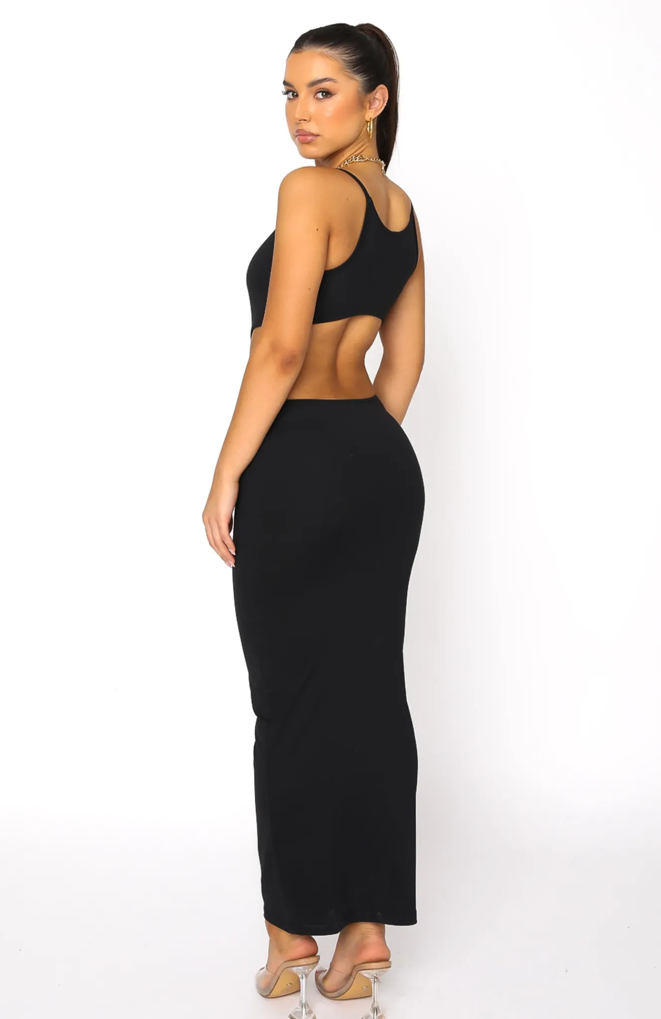 Restocked | White Fox Boutique These Words Maxi Dress black